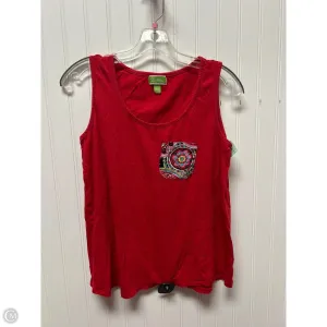 Top Sleeveless By Vera Bradley In Red, Size: M