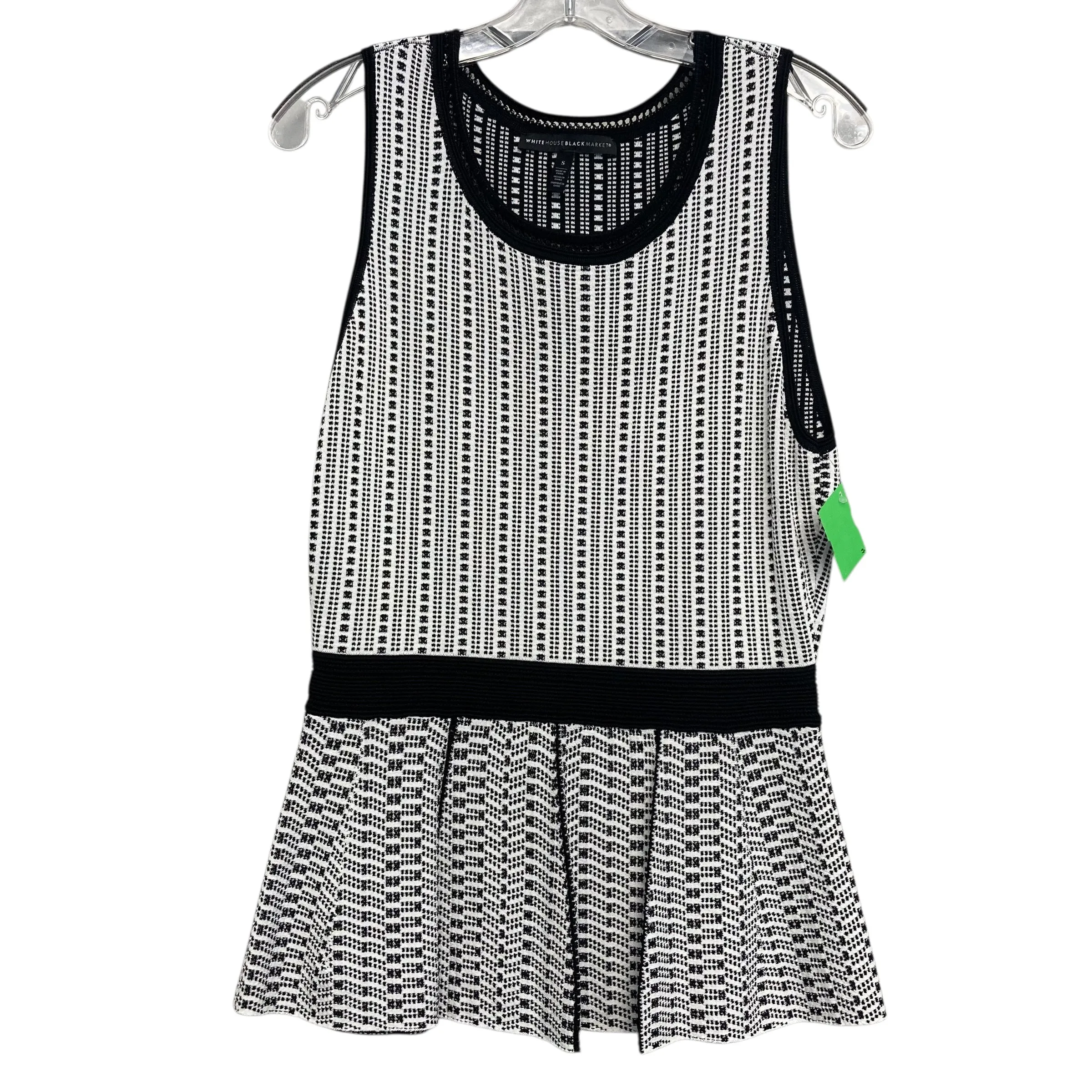 Top Sleeveless By White House Black Market In Black & White, Size:S