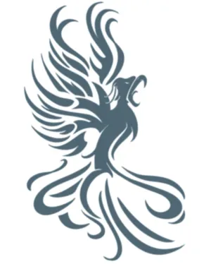 Tribal Phoenix Temporary Tattoo