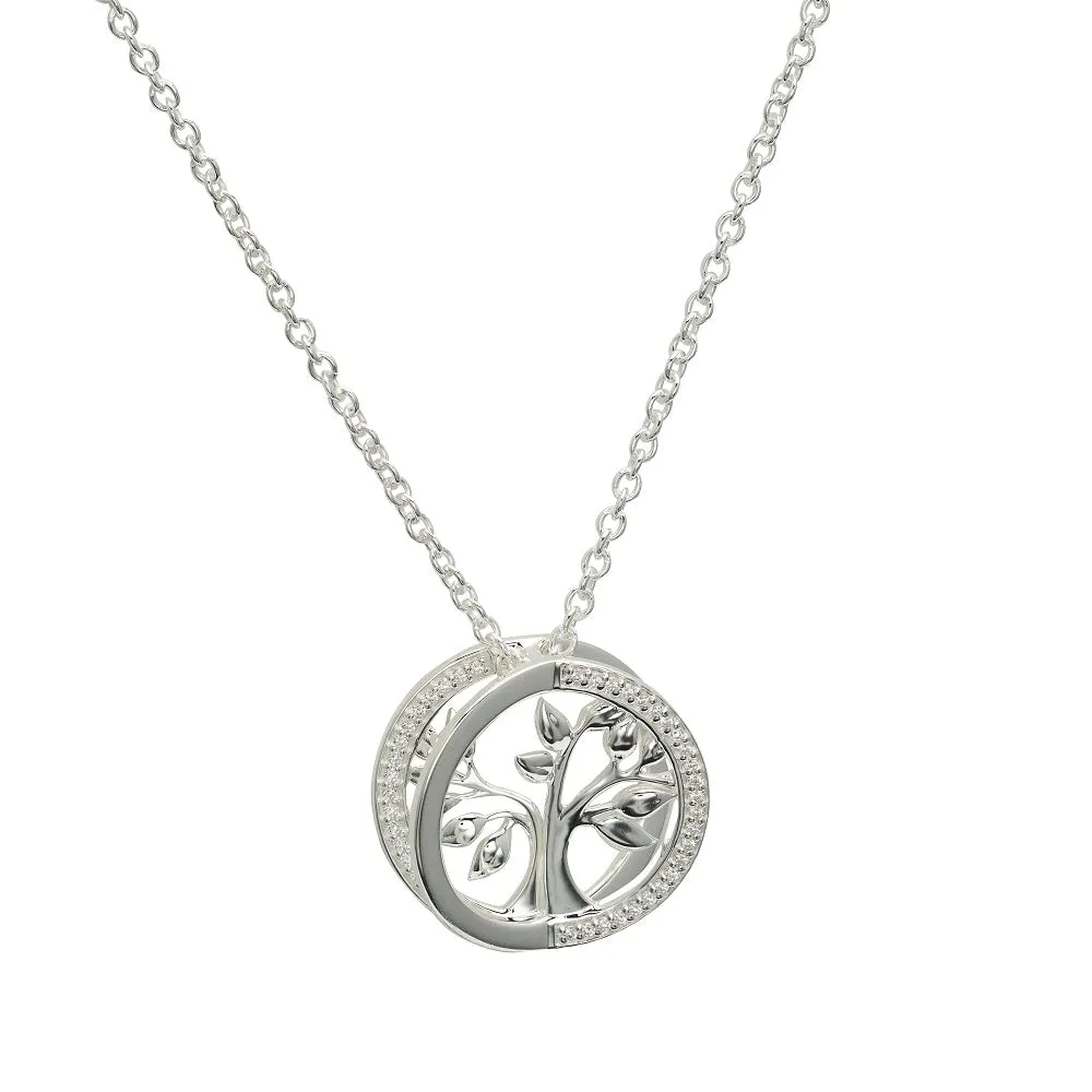 Unique & Co Sterling Silver Tree of Life Necklace MK-820