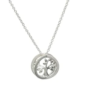 Unique & Co Sterling Silver Tree of Life Necklace MK-820