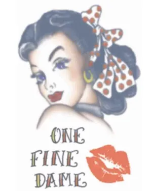 Vintage Beauty Temporary Tattoo