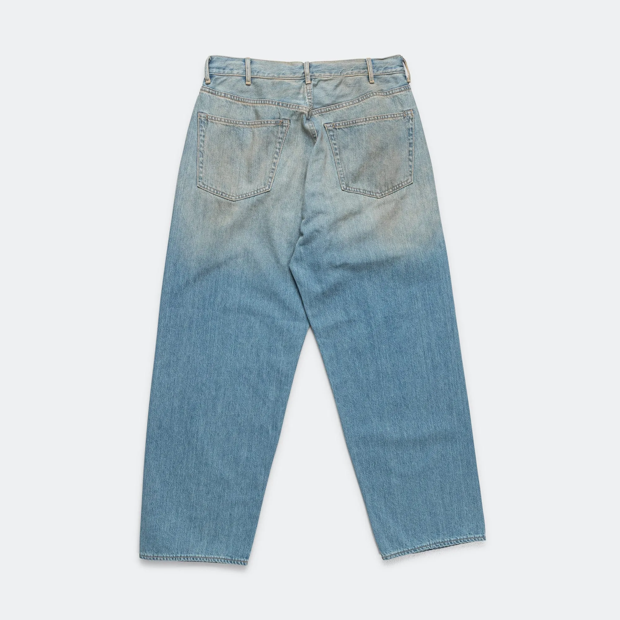 Wide Denim Pants - Mid Blue