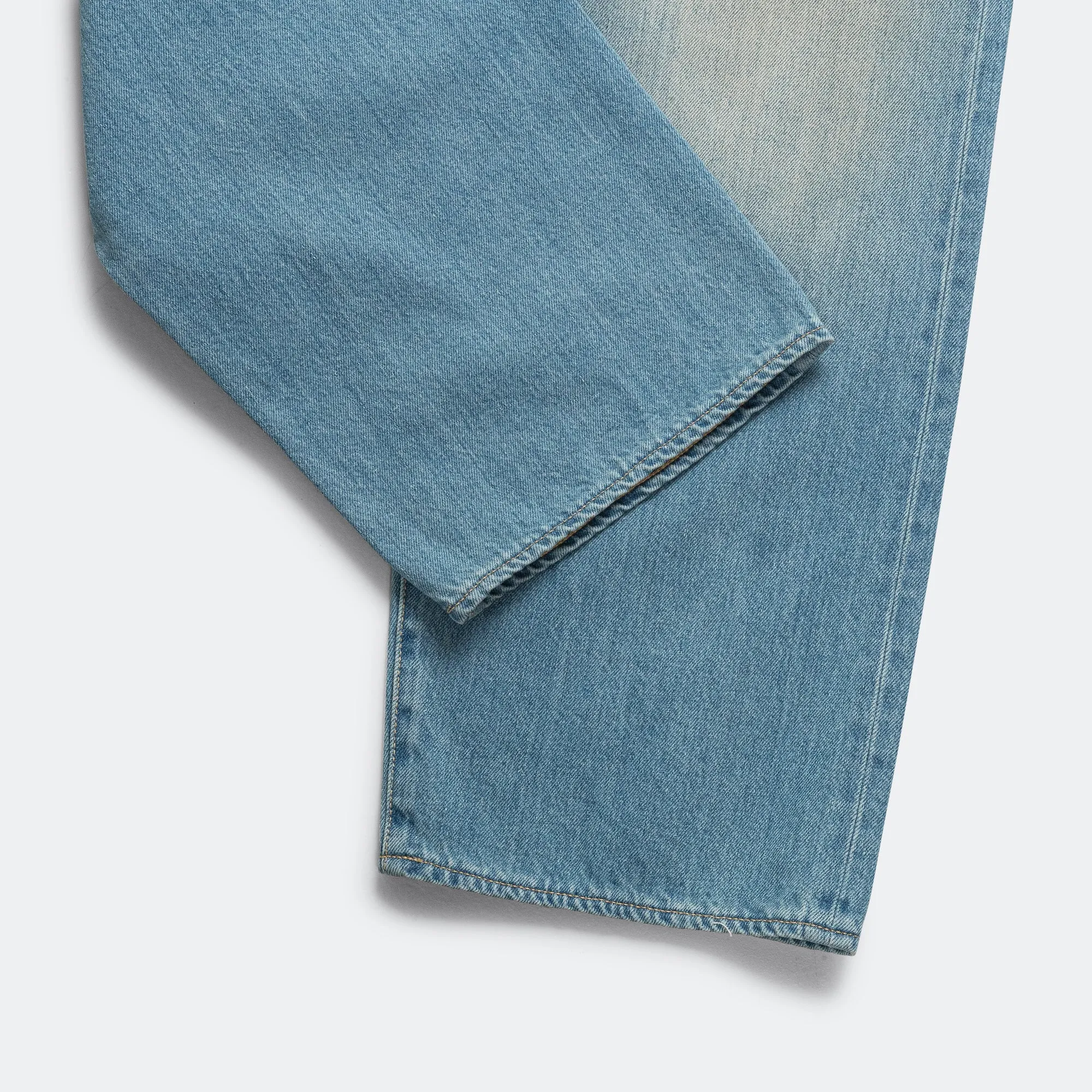 Wide Denim Pants - Mid Blue