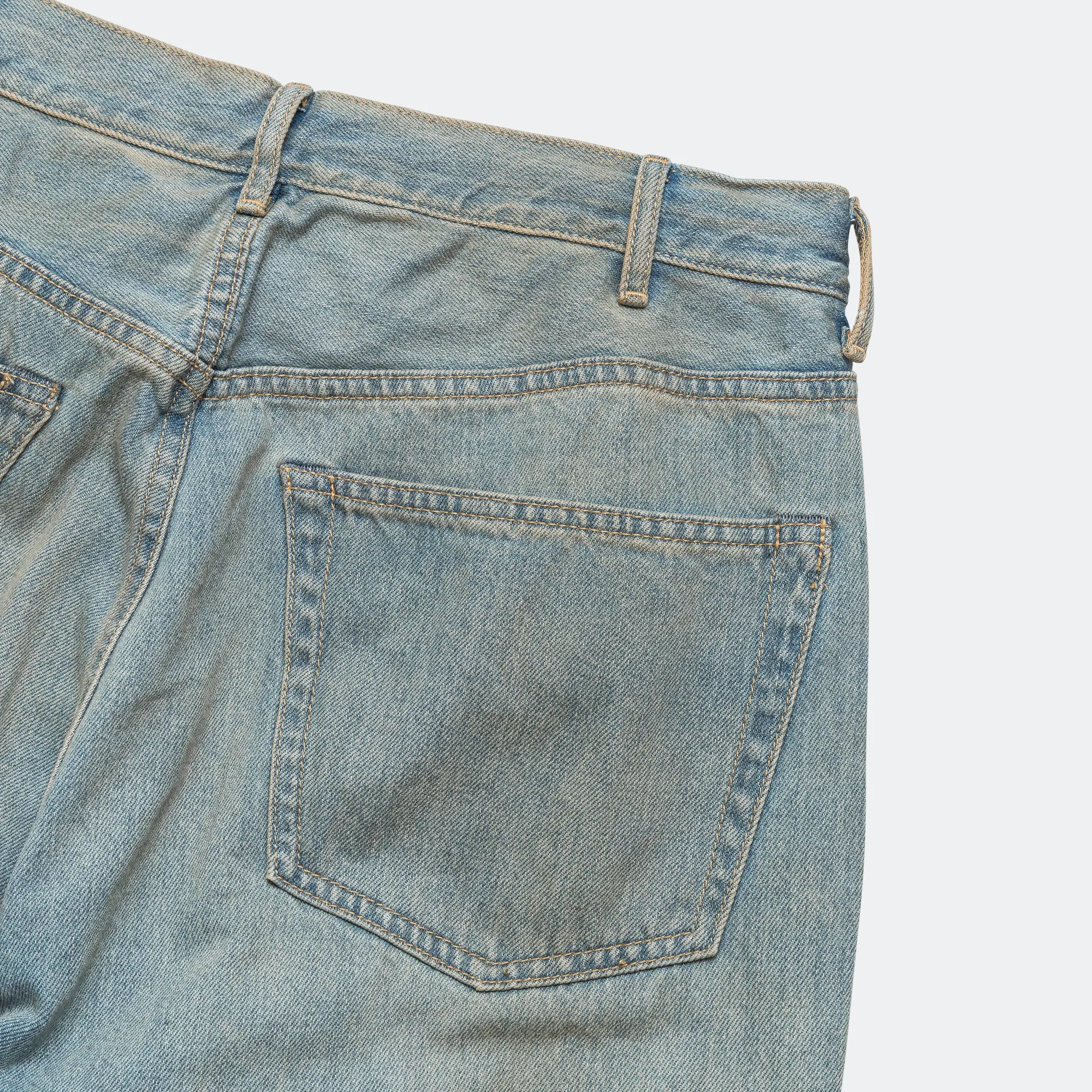 Wide Denim Pants - Mid Blue