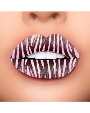 Wild Smile Zebra Skin Temporary Lip Tattoo
