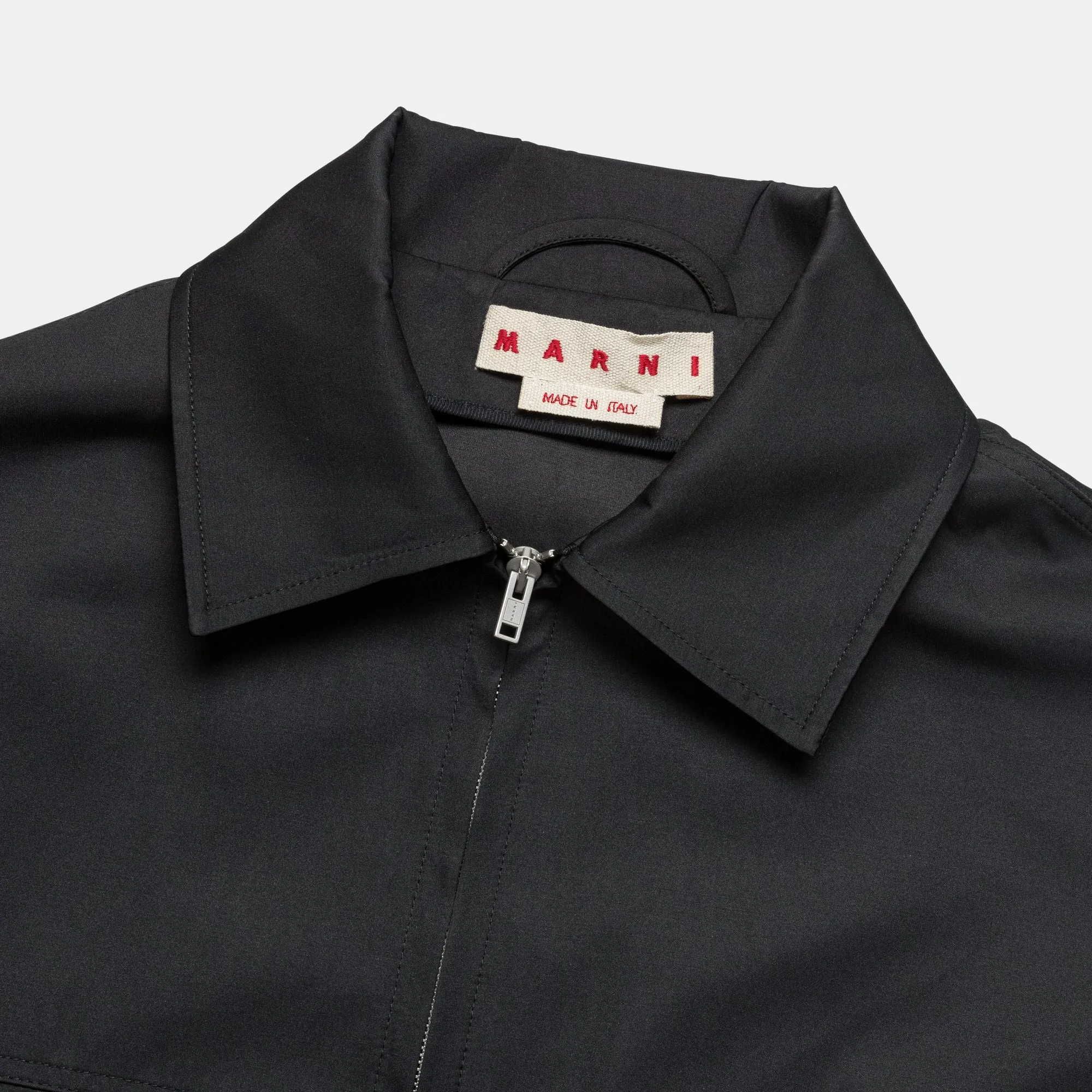 Zip Up Work Jacket - Black