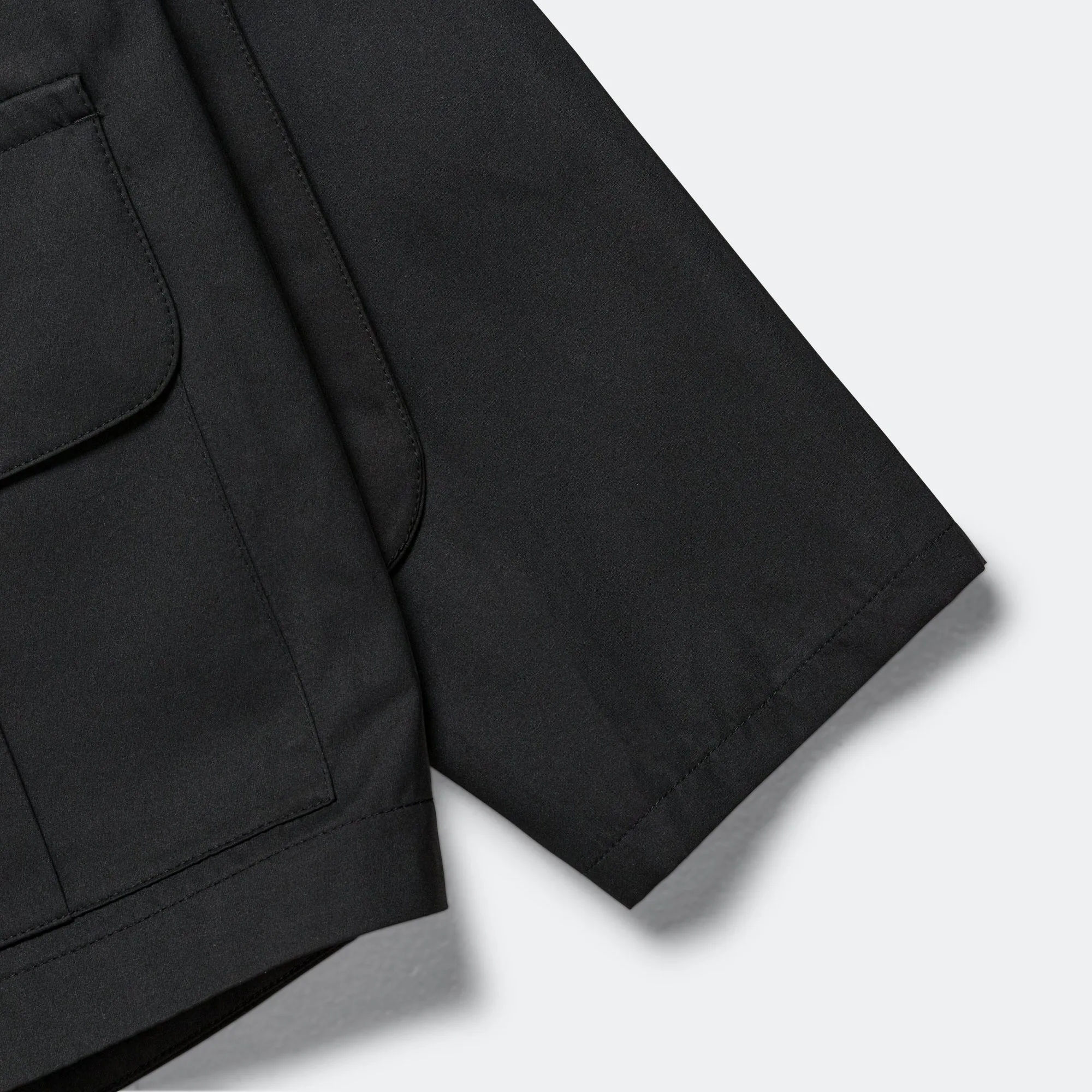 Zip Up Work Jacket - Black